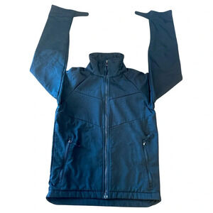 Columbia Black Full Zip Softshell Jacket Outdoor Youth Size 14/16